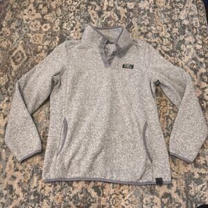L.L. Bean Women's Sweater Fleece Pullover- Medium- Grey